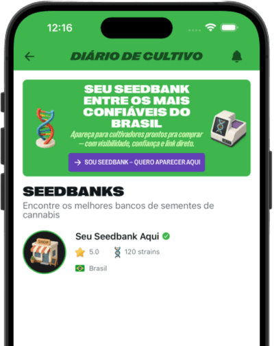 Presença oficial do seu seedbank dentro da infraestrutura do cultivo